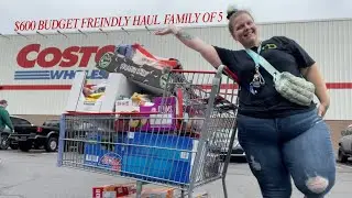 Costco Monthly Grocery Haul for a Family of 5 | $600 Budget Challenge | One income family | AUGUST