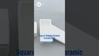 Exploring High-Temperature Experiments with Square Alumina Ceramic Crucible Boat #alumina #ceramics