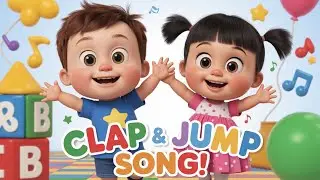 Clap Clap Jump Song for Kids 🎵 | Nursery Rhymes for Toddlers | Action Songs for Children