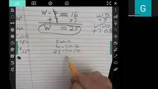 Solving One step equations point value