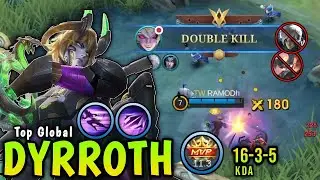 Dyrroth Venom Cobra 100% Killing Machine - Top Global Dyroth Gameplay - Mobile Legends