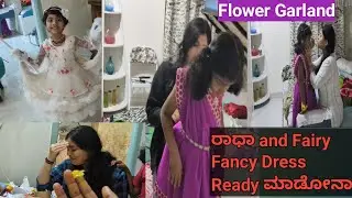 Radha and Fairy Fancy Dress preparation vlog