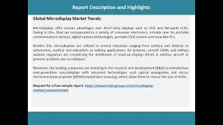 Microdisplay Market 2021-2026: Global Industry Overview, Sales Revenue, Demand and Opportunity