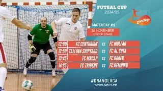 Grandliiga Futsal CUP 2024/25 Group stage (16-Nov) live stream