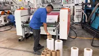 Two layer 1000mm XHD Stretch Film Machine; The smallest stretch film machine model