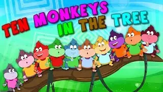 Ten Monkeys In The Tree | Kindergarten Nursery Rhymes For Children | Cartoons For Babies by Kids tv