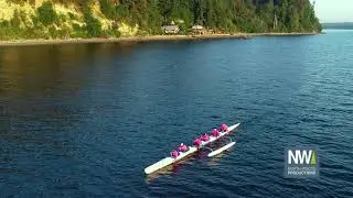 Drone Catches Seventy48  Canoe in Colvos Passage