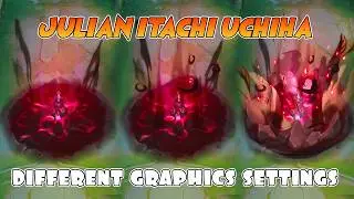 Julian Itachi Uchiha Skin in Different Graphics Settings