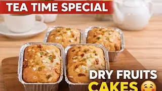 Soft &moist Tea Time Dry Fruits Cakes Recipe 😋😋
