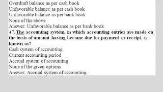 Senior Auditor FPSC Past Paper 2017