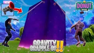 FORTNITE - GRAVITY GRAPPLE GUN RACE TO MAX HEIGHT LIMIT!!