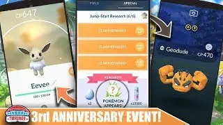 TOP 5 TIPS to MAXIMIZE  3rd ANNIVERSARY EVENT! FULL JUMP START RESEARCH + SHINY ALOLAN | POKEMON GO!