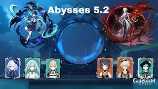 Abysses 5.2 Team Nomade et Arlecchino mono pyro : genshin impact