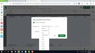 huong dan sort du liệu file excell trong google drive
