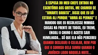 A esposa do meu chefe gritou &ldquo;amante barata&rdquo; e me expulsou do escrit&oacute;rio&hellip; at&eacute; perceber que&hellip;
