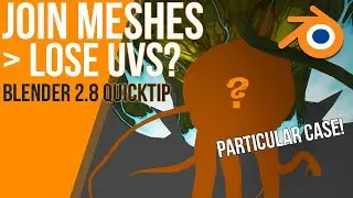 How to join objects without losing your UVs | particular case | Blender 2.8 - Video Tutorial