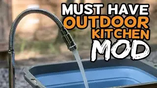 Add a Sink & Faucet to Any RV with Spray Port // Best RV Outdoor Kitchen Mod