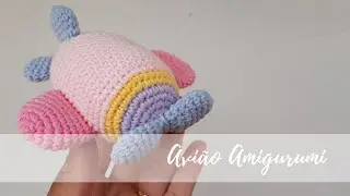 Avião amigurumi
