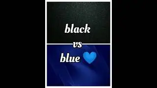 Black 🖤 vs blue 💙 colour challenge ❇️🌺#choose #gift #chooseoutfit #subscribe #challenge