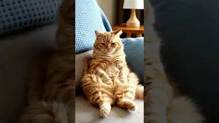 Why Is This Cat Sitting Like My Uncle?! 😹             #cat   #RelatableCat #ComedyPets #CatLife