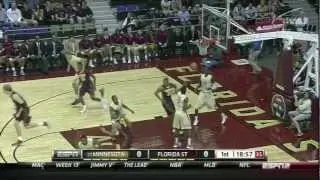 Rodney Williams incredible putback dunk vs. Florida State