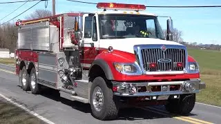 Laury's Station Volunteer Fire Company Tanker 12 & Utility 12 Responding 3/8/24