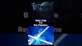 Baby Yoda V.S Rey Palpatine #shortsfeed #starwars #shorts #babyyoda #edit #rey #viral #fyp #vs #fy