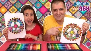 MANDALA CHALLENGE. Coloreando con 30 rotuladores brillantes