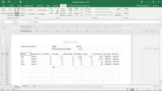 Using the Page Layout View in Excel