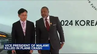 Malawi vice president among 9 killed in plane crash, President Lazarus Chakwera says