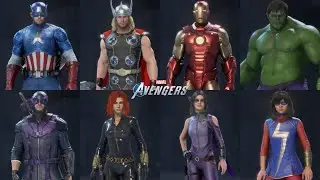 Classic Avengers Outfits In Marvel&rsquo;s Avengers #Shorts