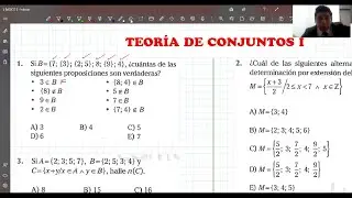 TEORÍA DE CONJUNTOS NIVEL BÁSICO PROBLEMAS