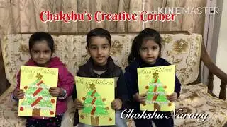 Christmas Craft by my kids #christmas craft Chakshu Creative Corner