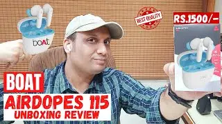Boat airdopes 115 ⚡️True Wireless Earbuds with Airpods⚡️Game Beast Mode ENx Clear Calls ₹1500 ❤️