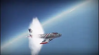 Trying to break sound barrier in F-86F-35 Sabre - WT