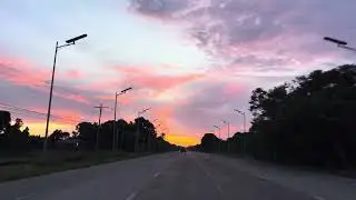 Watching sunrise while traveling with mj