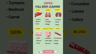 FULL BODY CLEANSE - Natural Foods for Every Organ #FullBodyCleanse #DetoxNaturally #health #shorts
