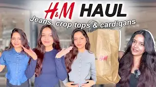H&M try on Haul🥰🛍️ | Winter wear ⛄️| wide leg denim 😍