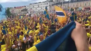Swedish fans in Kielce for U21-Euro's