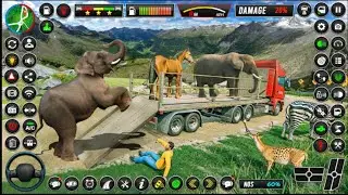Realistic Animal Transport Truck Simulator 3D | Farm Animal Cargo Game Gameplay