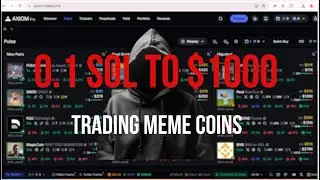0.1 Solana TO $1000 Trading Meme Coins (93% Win-Rate Strategy REVEALED)