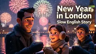 New Year in London 🇬🇧 | Easy Slow English Listening Story