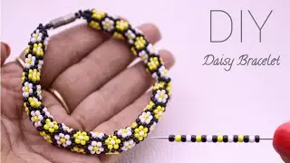 Spring-Inspired Beaded Daisy Garden Bracelet &ndash; Useful & Easy Bracelet Making 🌷🌼🌸