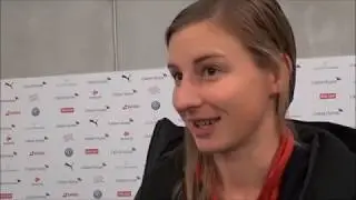 20181113 Interview with Julia Stierli after Switzerland against Netherlands in the second Barrage ga