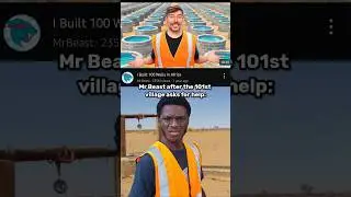 Mr Beast building wells in Africa 💀