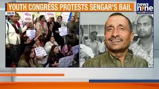 Youth Congress Protests Bail to Kuldeep Sengar | Candle March at Jantar Mantar