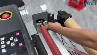 Artiprint 6090 UV flatbed printer install Roll to roll attachment device demo 