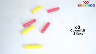 Wembley Magnetic Roundels Sticks Building Blocks | STEM Learning Brain Development Magnet Stick