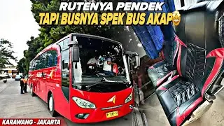 Rutenya Pendek Tapi Bus Nya Spek Bus AKAP 🤩 | Trip Report Bus Agramas Karawang - Jakarta 