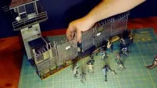 Unboxing & Assembly of the McFarlane AMC Walking Dead Prison Tower & Gate Playset